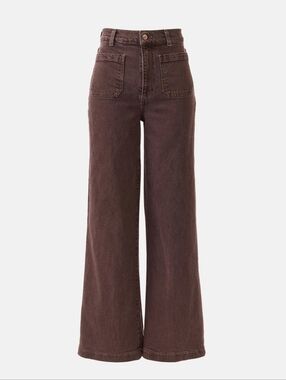 LE JEAN Virginia Wide Leg Jean Size 28